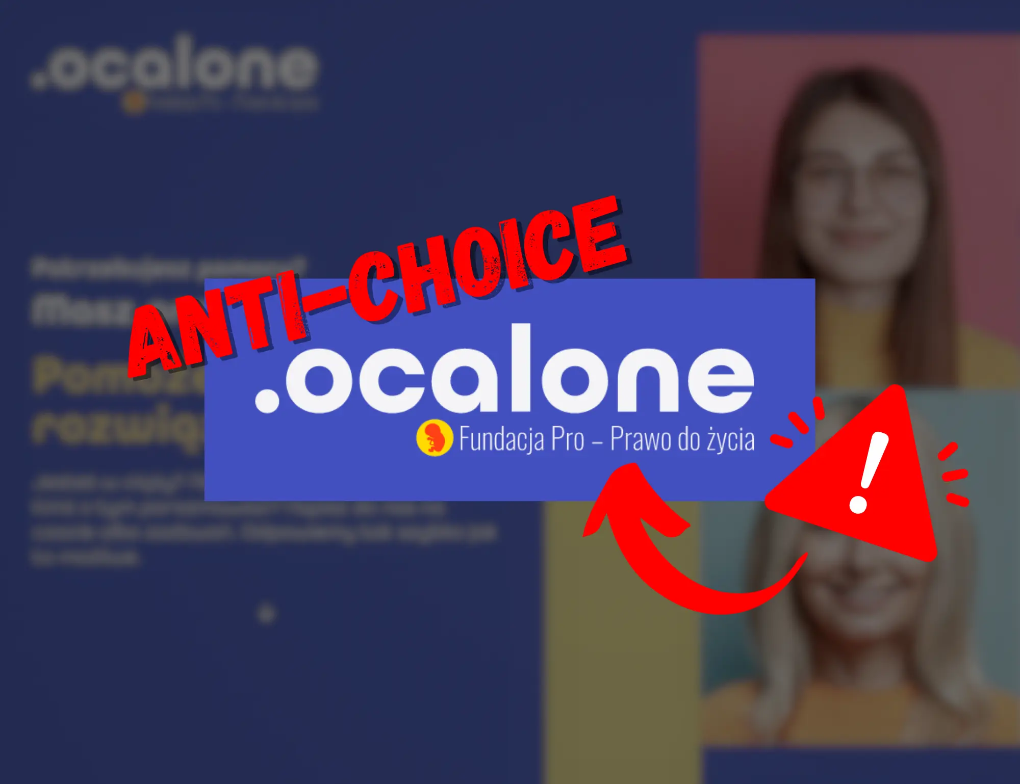 Ocalone.org to strona anty-aborcyjnej organizacji.